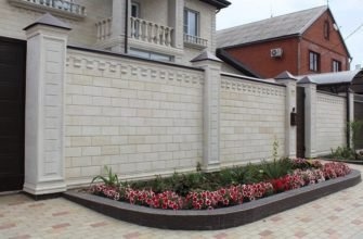 дизайн забора частного дома