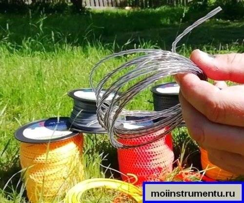 Леска из двух частей для вашего триммера
