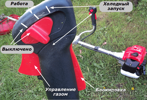 Рукоятка управления триммером