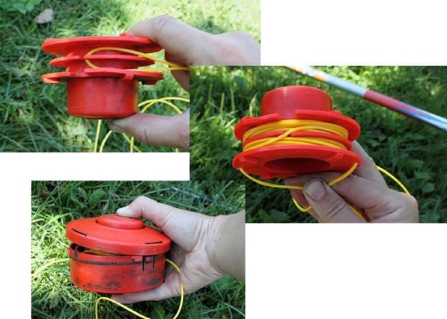 Леска на катушке триммера
